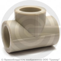 Тройник PP-R переходной серый внутренняя пайка Дн 90-40-90 VALFEX