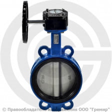 Затвор дисковый поворотный межфланцевый с редуктором Ду-200 Ру-16 EPDM с нержавеющим диском Benarmo EURO