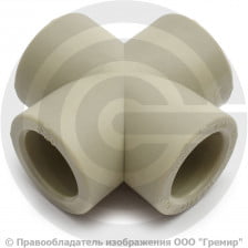 Крестовина PP-R серая Дн 25 Pro Aqua