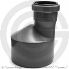 Переход PP-H эксцентрический серый Дн 50-32 б/нап в/к Ostendorf HT HTR