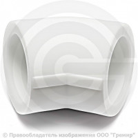 Угольник PP-R белый Дн 75 45гр Pro Aqua