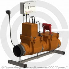 Клапан обратный PP-H канализационный коричневый Дн 110 с электроприводом Татполимер