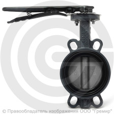 Затвор дисковый поворотный межфланцевый Ду-80 Ру-16 NBR с нержавеющим диском Benarmo