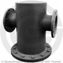 Грязевик абонентский вертикальный стальной фланцевый Ду-40 Ру-16 Мифрил