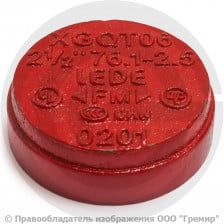 Заглушка под муфту грувлок Ду-50 (Дн 60) Ру-25 XGQT16