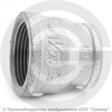 Муфта переходная чугунная оцинкованная ВР (ВН) Ду 32-25 (1 1/4"-1")