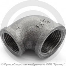 Угольник переходной чугунный ВР (ВН) Ду 32-20 (1 1/4"-3/4")