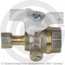 Кран трехходовой для манометра Ду-15 Ру-40 ВР-Накидная гайка G1/2"-G1/4" Aquasfera 1124