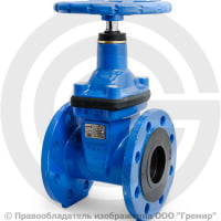 Задвижка чугунная фланцевая Ду-100 Ру-10/16 (Т<110°С) VOC4241C Tecofi