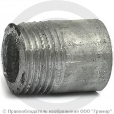 Резьба стальная оцинкованная L=28мм Ду-15 (1/2") КАЗ