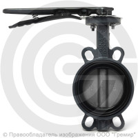 Затвор дисковый поворотный межфланцевый Ду-200 Ру-16 NBR с нержавеющим диском Benarmo