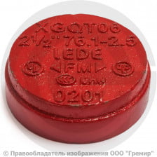 Заглушка под муфту грувлок Ду-100 (Дн 114) Ру-25 XGQT16