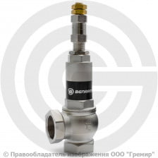 Клапан предохранительный пружинный латунный Ду 20-20 ВР (ВН) Рн=1...16бар Benarmo