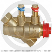 Клапан балансировочный автоматический латунный муфтовый Ду-50 Ру-25 ВР (ВН) Kvs=19.8м3/ч без ниппелей Dynamic Broen