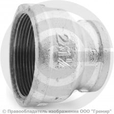 Муфта переходная чугунная оцинкованная ВР (ВН) Ду 50-32 (2"-1 1/4")