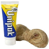 Набор для уплотнения резьбы №1 лен Unigarn 13гр + паста 25гр вода Unipak