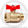Кран латунный Ду-15 (1/2") Ру-40 ВР-НР (ВН-НАР) полнопроходной бабочка ГАЛЛОП Стандарт 231