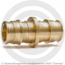 Муфта аксиальная латунная для PE-X труб Дн 16 GX102 Giacomini