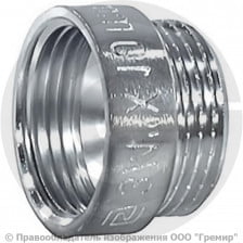 Удлинитель латунный ВР-НР (ВН-НАР) Ду-20 (3/4") L=15мм хром SantechSystems