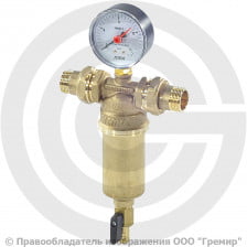 Фильтр сетчатый Т-образный латунный Ду-15 (1/2") Ру-25 НР (НАР) (Т<90°С) Icma 751