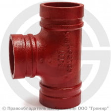 Тройник короткий под муфту грувлок Ду-65 (Дн 76) Ру-20 XGQT03