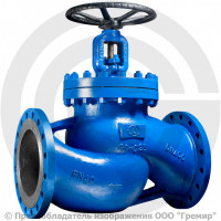 Клапан запорный стальной фланцевый Ду-125 Ру-40 (Т<400°С) сальниковый KV40 Гранвент