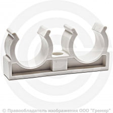 Опора PP-R двойная белая Дн 20 RTP (РосТурПласт)