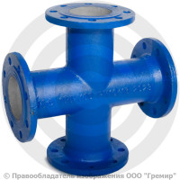 Крест фланцевый КФ Ду 100-100 (400-400) ВЧШГ с ЦПП цинк+AL ГОСТ ISO 2531-2012