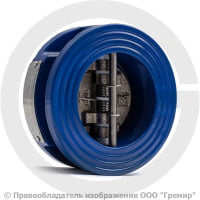 Клапан обратный двухстворчатый чугунный межфланцевый Ду-50 Ру-16 (Т<120°С) ств чугун Benarmo