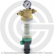 Фильтр сетчатый Т-образный латунный Ду-25 (1") Ру-16 НР (НАР) (Т<40°С) с промывкой Honeywell F76S