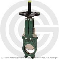Задвижка шиберная односторонняя с выдвижным штоком Ду-80 Ру-10 (Т<80°С) VG3400 Tecofi