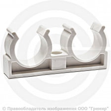 Опора PP-R двойная белая Дн 25 RTP (РосТурПласт)