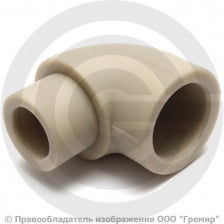 Угольник PP-R серый внутренняя-наружная пайка Дн 25 VALFEX