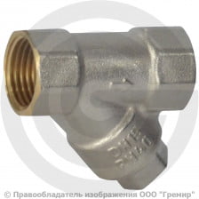 Фильтр сетчатый Y-образный латунный Ду-15 (1/2") Ру-40 ВР (ВН) (Т<130°С) РОС