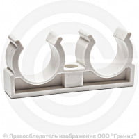 Опора PP-R двойная белая Дн 32 RTP (РосТурПласт) 28089