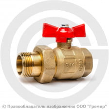 Кран латунный Ду-15 (1/2") Ру-16 ВР-"Американка" полнопроходной бабочка ГАЛЛОП Крепыш 332