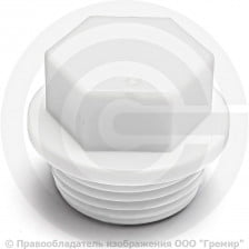 Заглушка PP-R белая НР (НАР) Дн 20-1/2" PRO VALFEX