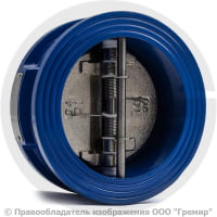 Клапан обратный двухстворчатый чугунный межфланцевый Ду-125 Ру-16 (Т<120°С) ств чугун Benarmo