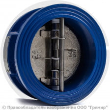 Клапан обратный двухстворчатый чугунный межфланцевый Ду-150 Ру-16 (Т<120°С) ств чугун Benarmo