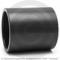 Муфта ПВХ клеевая серая соединительная Дн 160 Ру-10 напорная Aquaviva