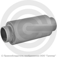 Компенсатор сильфонный осевой многослойный с кожухом и внутренним экраном Ду-125 Ру-16 L=330мм под приварку патрубки сталь DEK multilayer Hortum