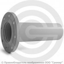 Патрубок фланец-гладкий конец ПФГ стальной L=1200мм Ду-300