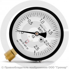 Манометр радиальный диаметр 100мм 0-25 кгс/см2 (0-2,5 МПа) М20х1,5 ДМ05-МП-3У Стеклоприбор