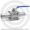Кран нержавеющий AISI 304 (CF8) трехсоставной под приварку Ду-25 (1") Ру-64 NK-BE25/4