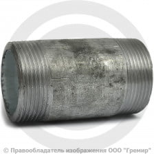 Бочонок стальной оцинкованный L=70мм Ду-40 (1 1/2") КАЗ