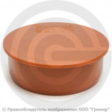 Заглушка НПВХ (ПВХ) коричневая Дн 400 б/нап Ostendorf KGM