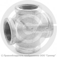 Крест чугунный оцинкованный ВР (ВН) Ду 20 (3/4")