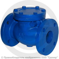 Клапан обратный поворотный чугунный фланцевый Ду-200 RD30 АДЛ Гранлок