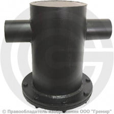 Грязевик абонентский вертикальный стальной под приварку Ду-100 Ру-10 КАЗ