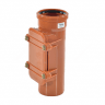 Ревизия НПВХ (ПВХ) с раструбом коричневая Дн 110 б/нап в комплекте с крышкой Ostendorf KGRE